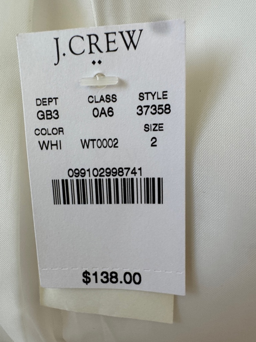 J. Crew Women's Cream Linen Single-Breasted Blazer - Picture 13 of 16
